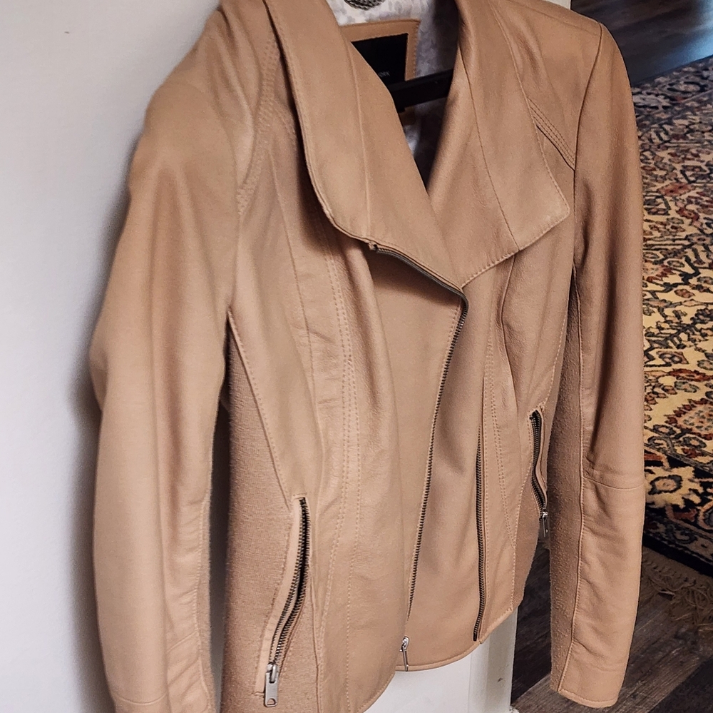 MARC NEW YORK | Light tan leather jacket | EUC ☆ - Picture 4 of 12